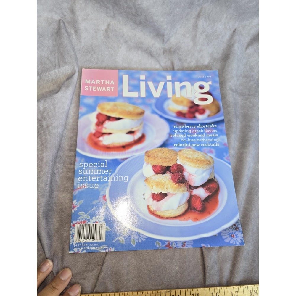 Martha Stewart Living Magazine July 2003 Summer Entertaining Issue, Newsstand
